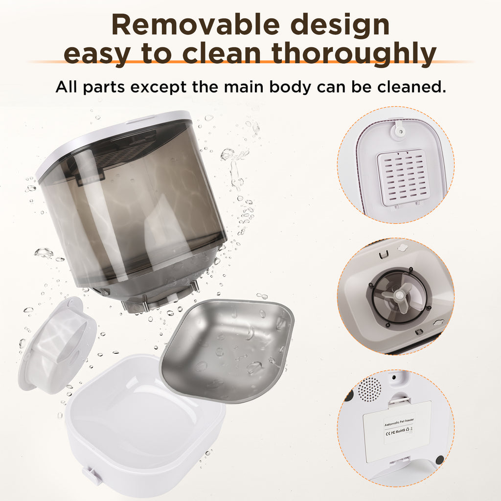 Smart Automatic Pet Feeder with 1080P Camera | App Control & Two-Way Audio