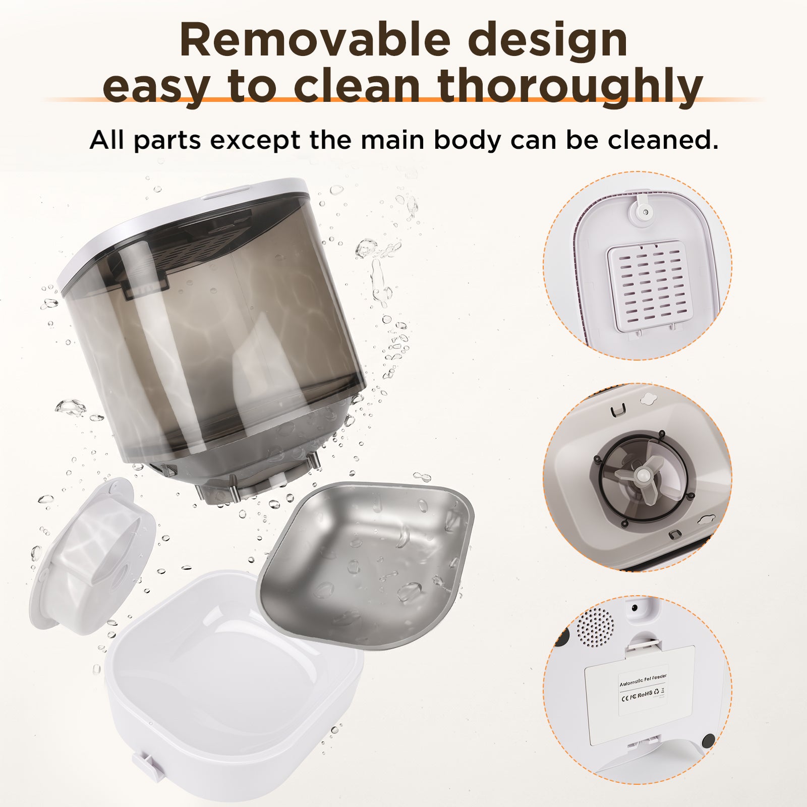 Smart Automatic Pet Feeder with 1080P Camera | App Control & Two-Way Audio