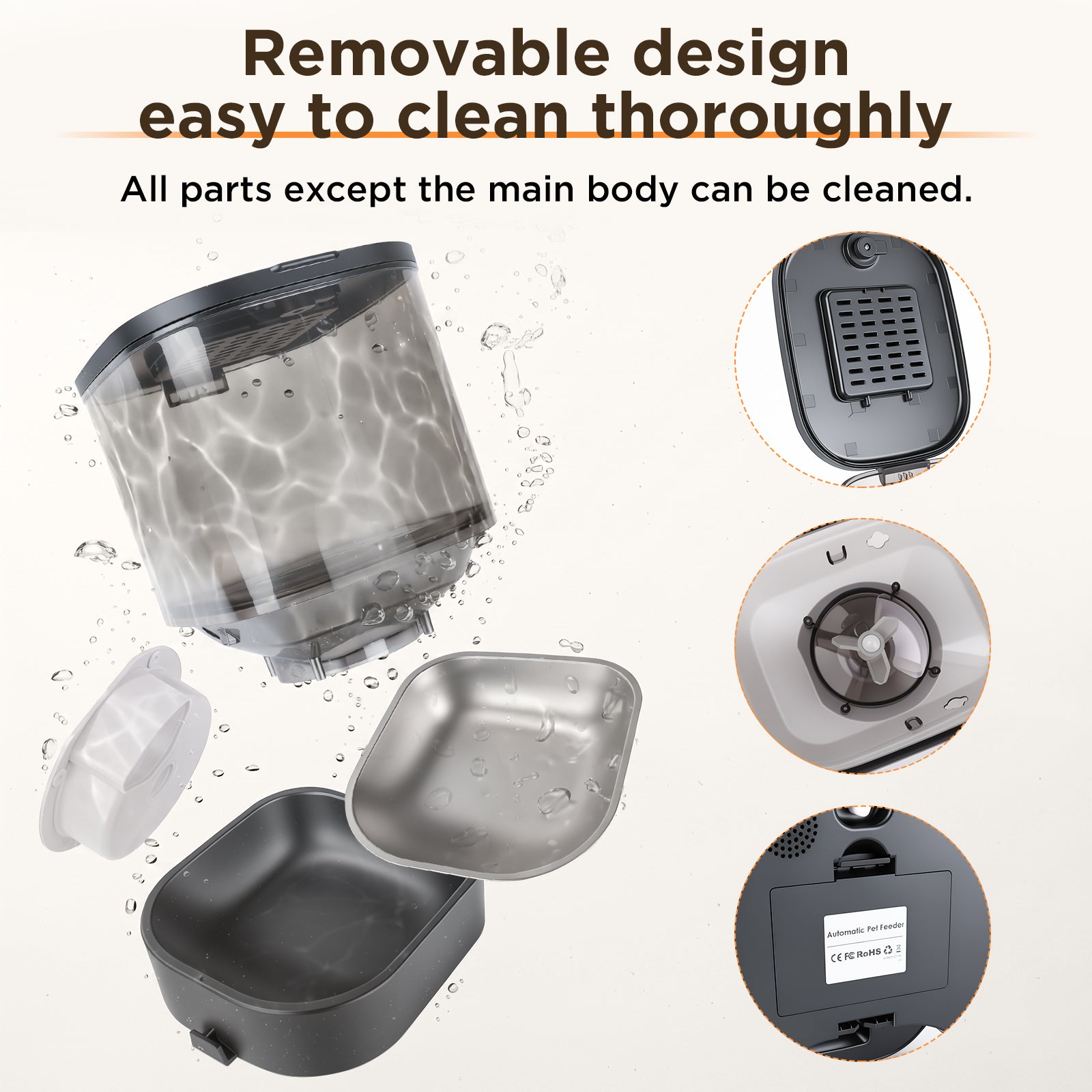 Smart Automatic Pet Feeder with 1080P Camera | App Control & Two-Way Audio