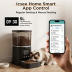 Smart automatic pet feeder with remote app control