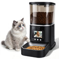 Smart pet feeder for cats with video call and automatic feeding